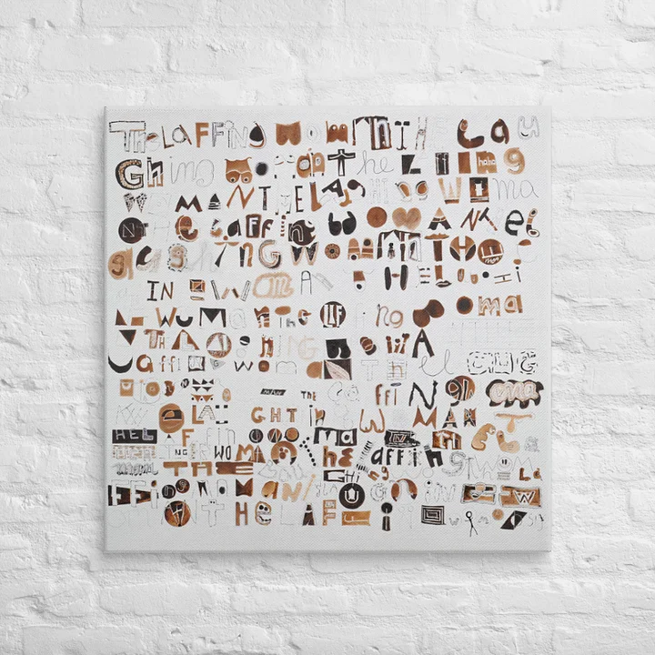 The Laughing Woman on Canvas (32" x 32") product image (2)