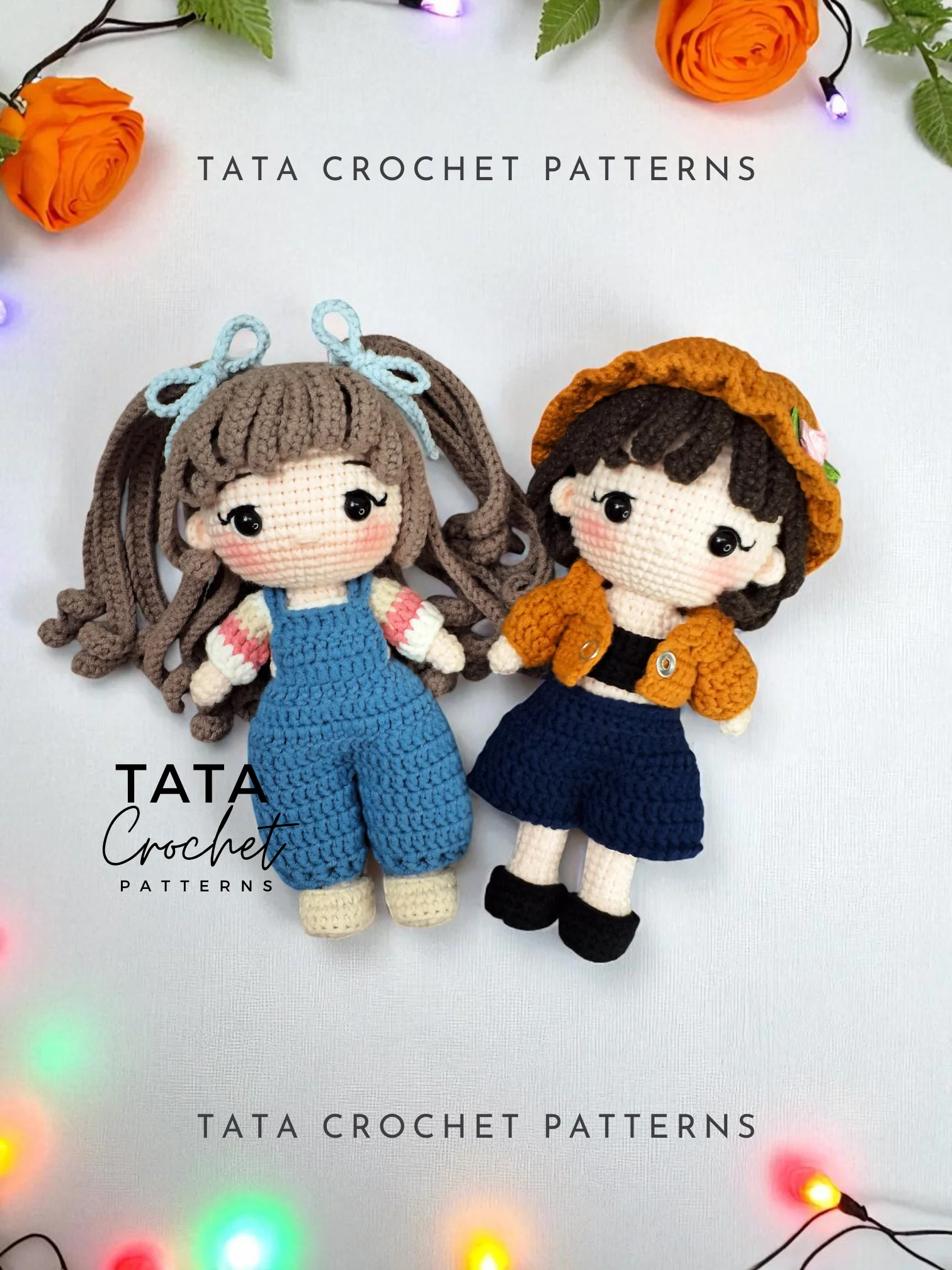 Chibi Doll Amigurumi Crochet Pattern | Mix and Match Clothes and Hair Bundle | Digital Download PDF product image (6)