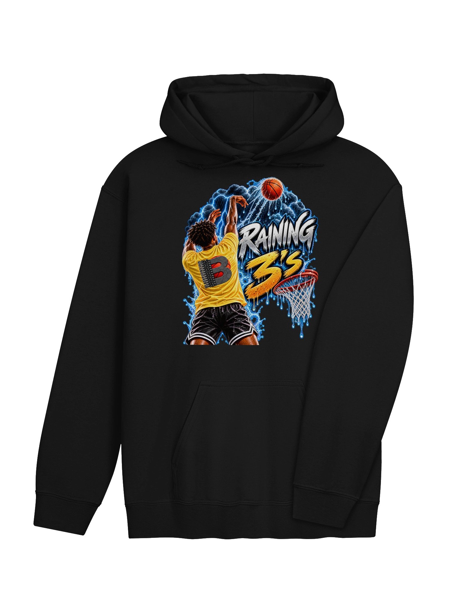 Blacktop Brand Raining 3's Pullover Hoodie product image (39)