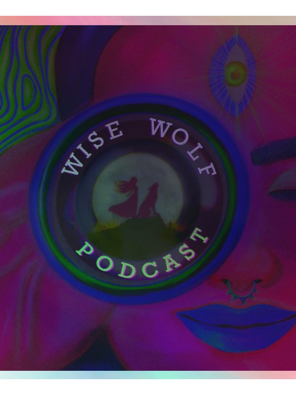 Wise Wolf Wellness Podcast Holographic Sticker Sheet product image (2)