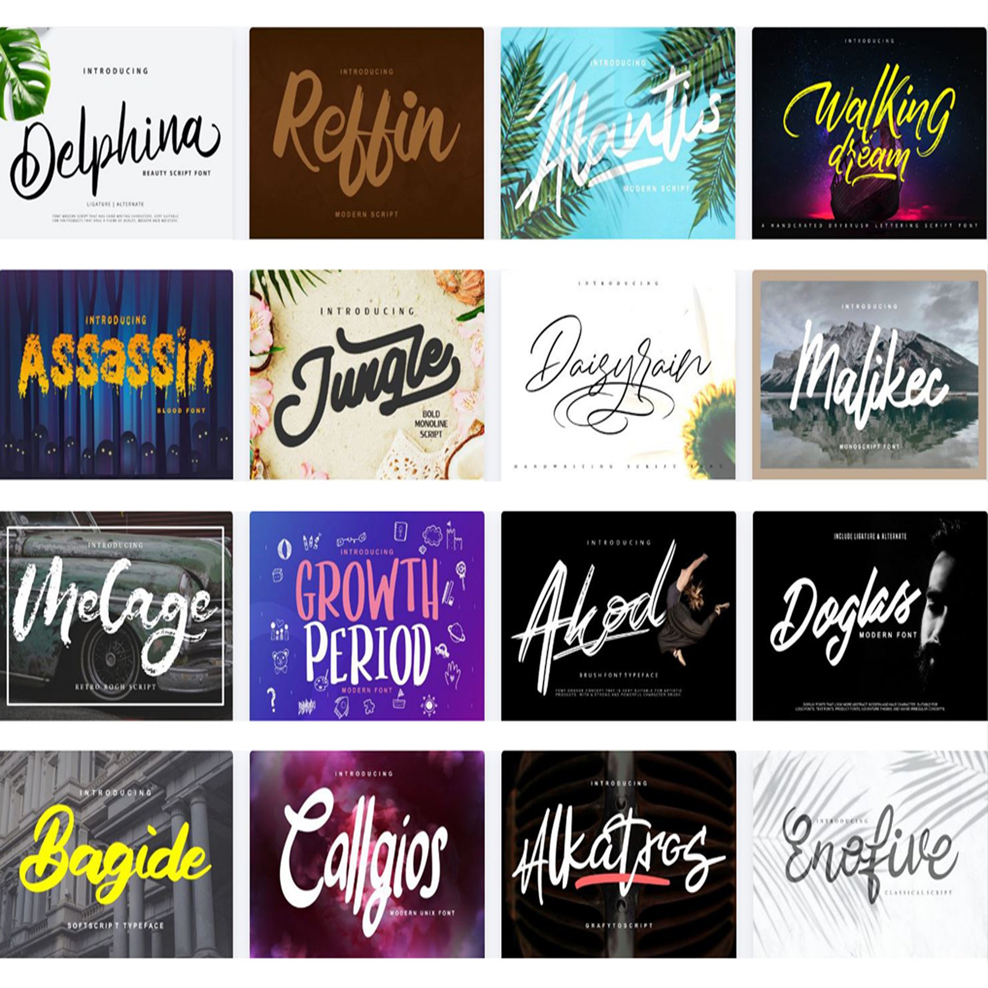 300 Font Bundle for Cricut – Calligraphy, Script & Handwritten Fonts | Wedding, Logo & Branding Fonts | OTF TTF Digital Download | Commercial Use product image (3)