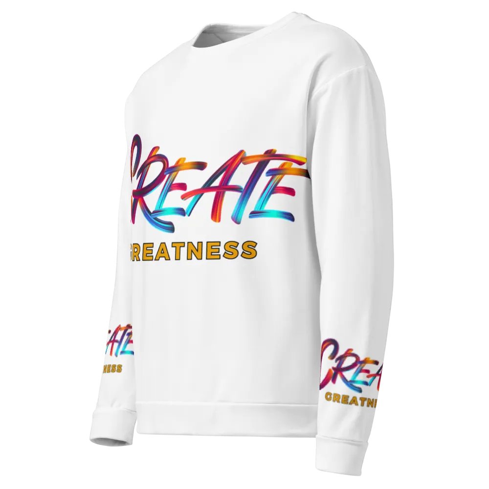 Create Greatness Vibrant Visionary Logo Print Sweatshirt product image (6)