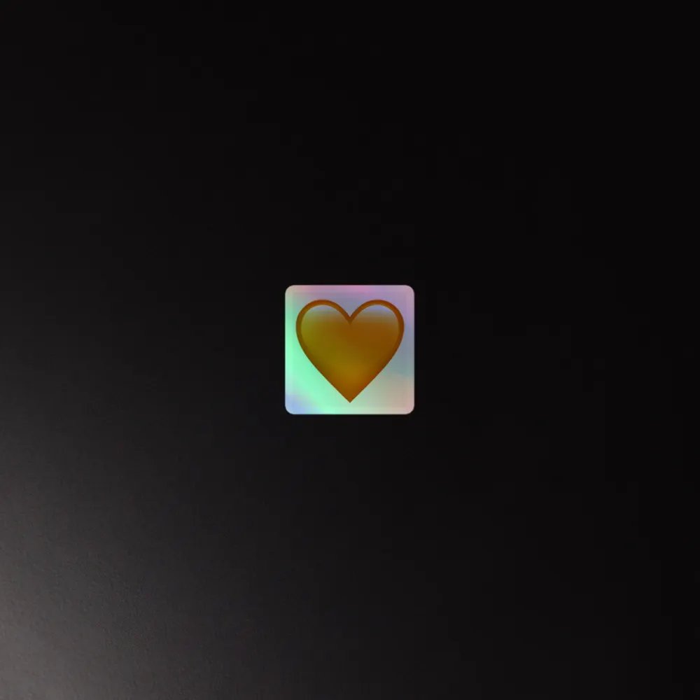 🧡Orange Heart Sticker product image (2)
