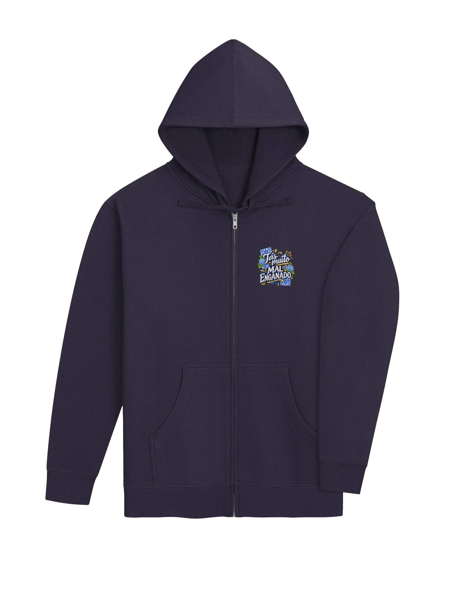 Tás Muito Mal Enganado! – Funny Portuguese Saying Zip-Up Hoodie product image (4)