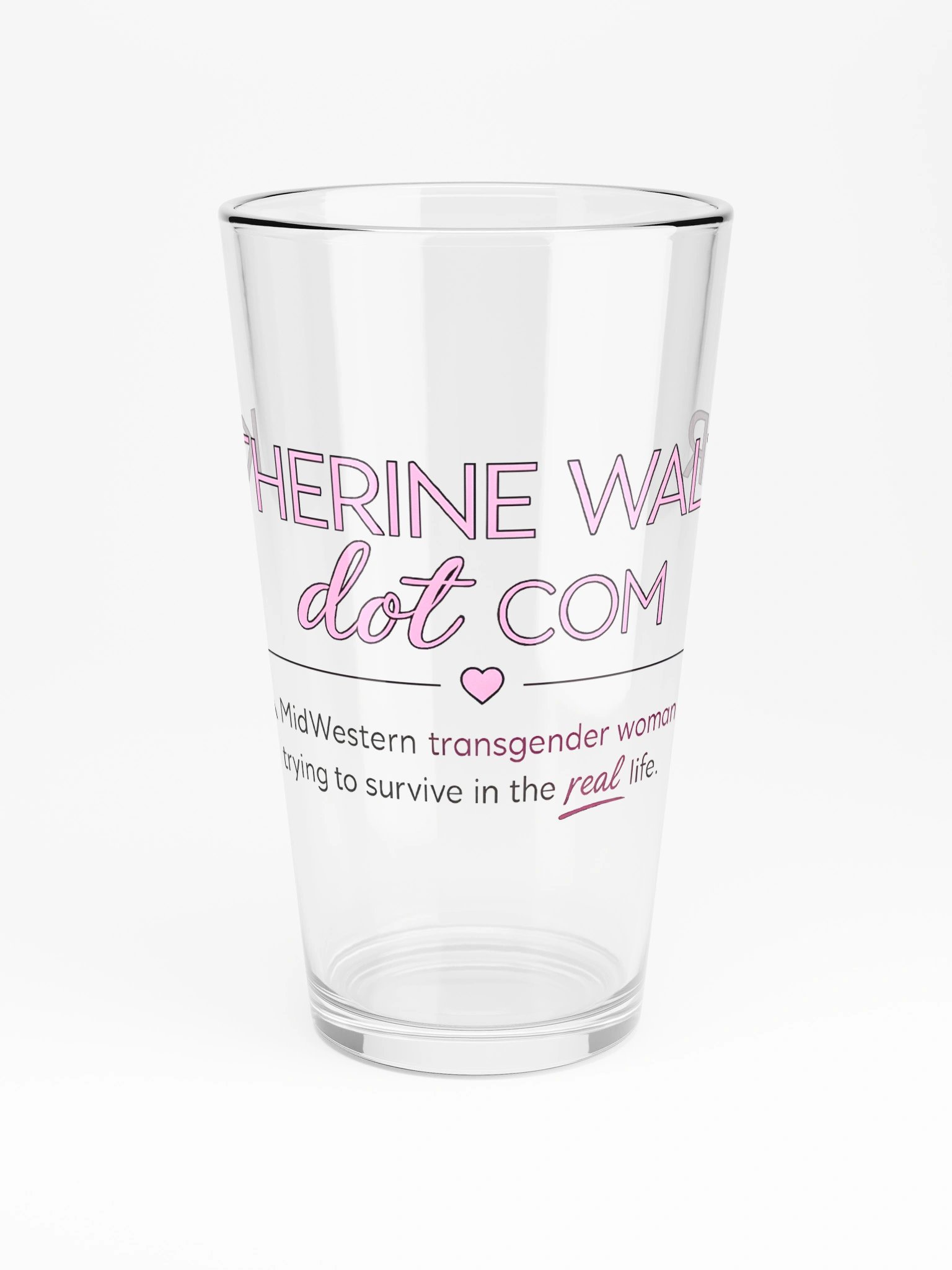 KATHERINE WALTER dot COM Pint Glass product image (3)