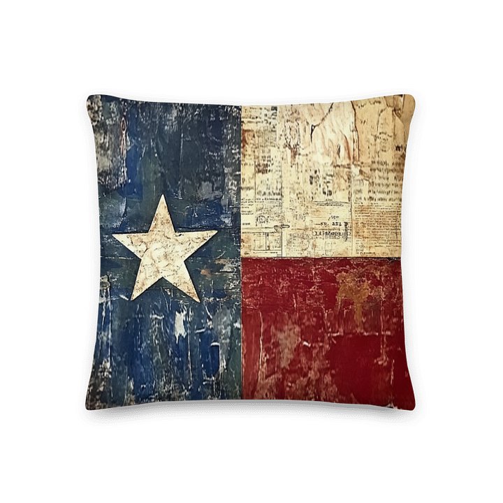 Vintage Texas Flag: Decorative Pillow product image (1)