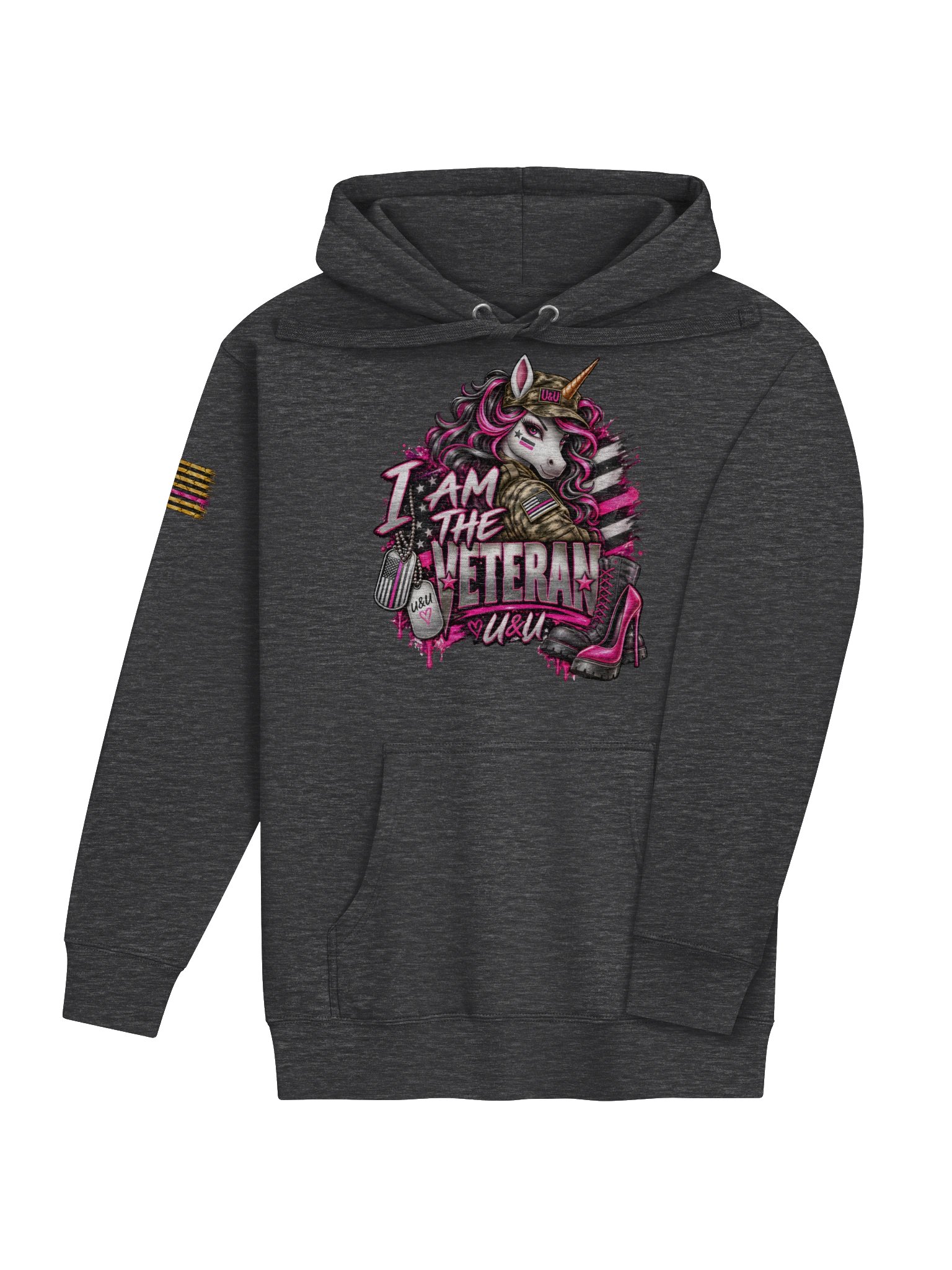 I am the Veteran Unicorn Hoodie product image (4)