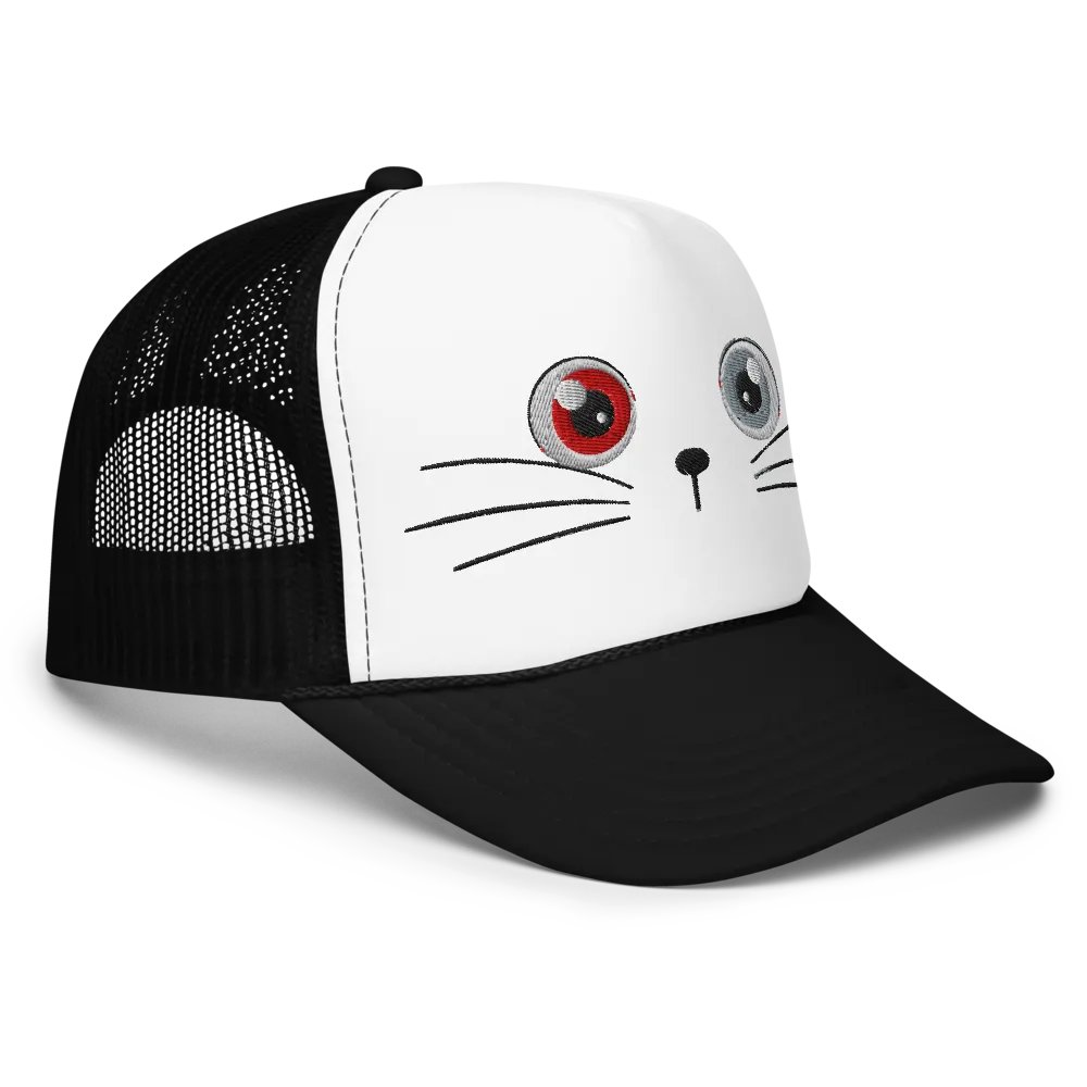 Cat Face || Otto Foam Mesh Hat product image (3)