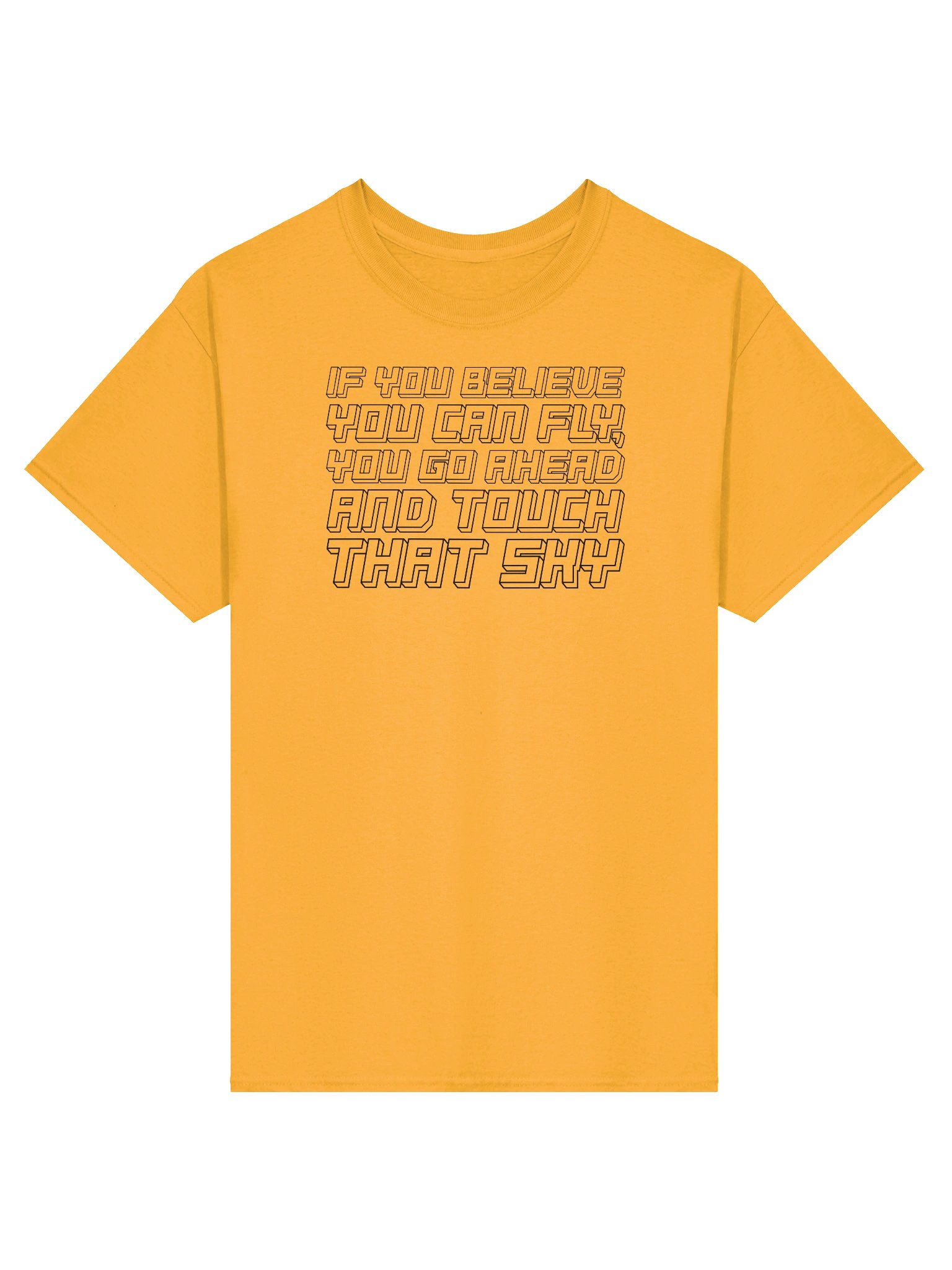 THE SELF REPORT TEE (BLACK TEXT) product image (3)
