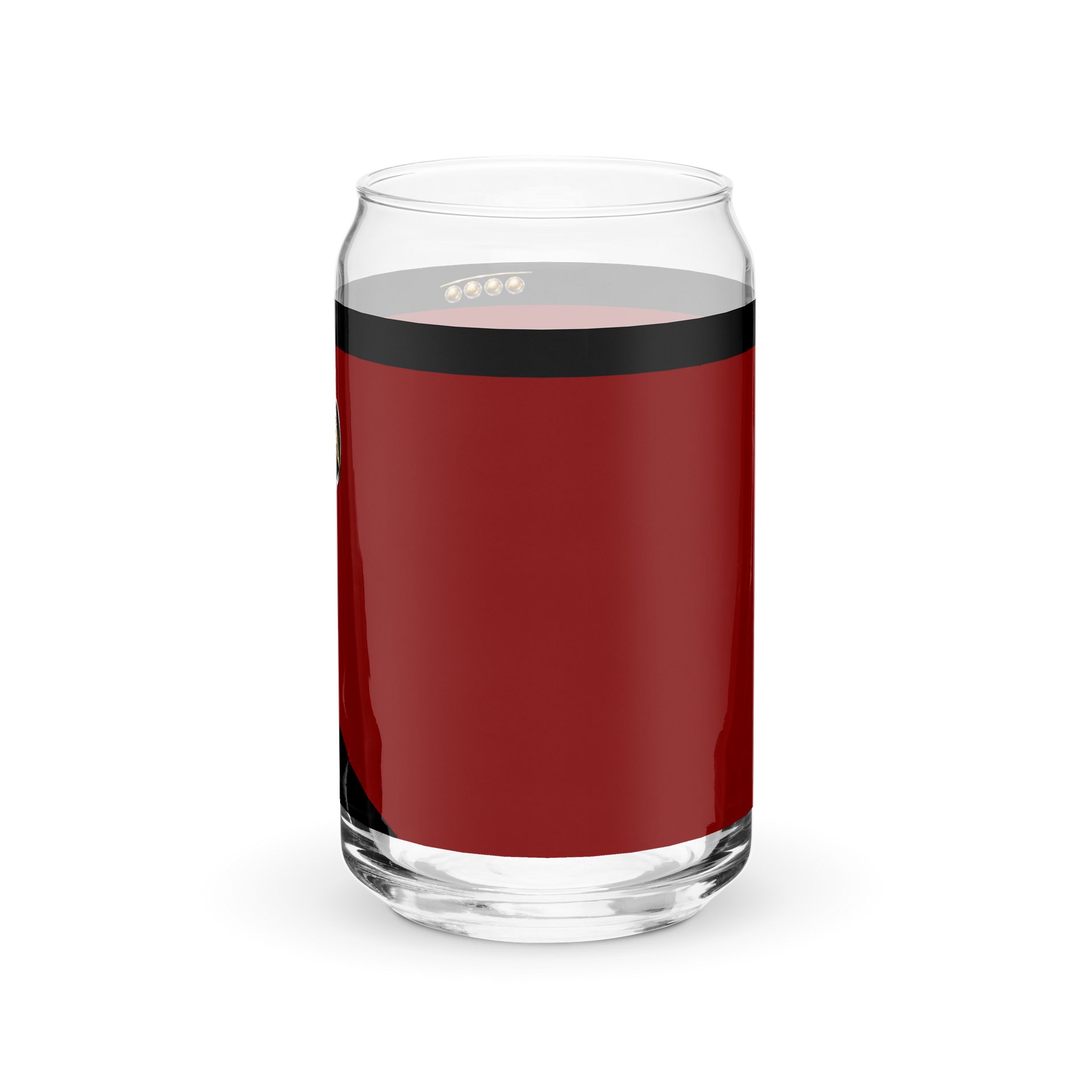 Officer Inspired Can Glass -Red Division product image (3)