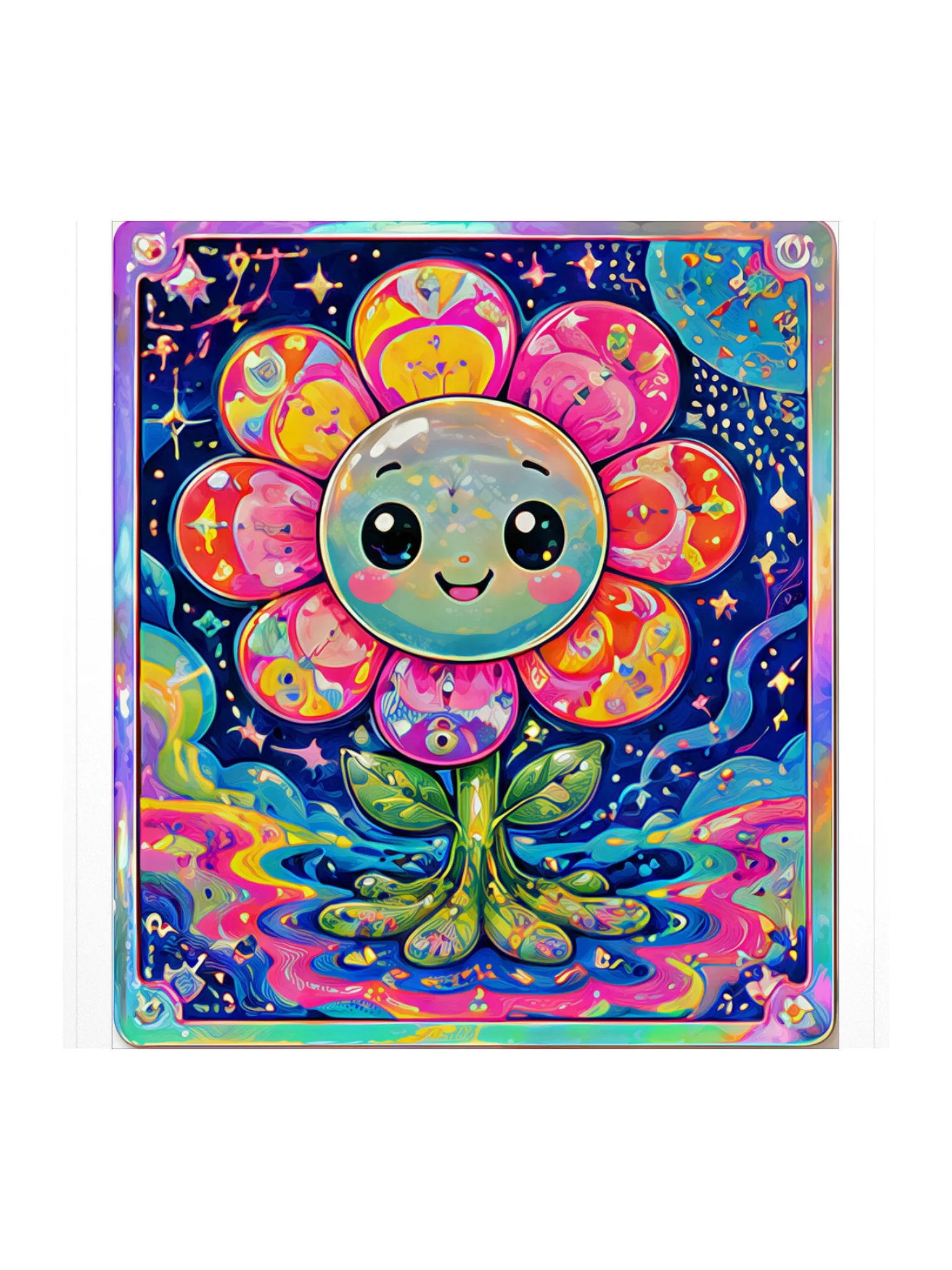 Cosmic Flower Sticker product image (1)