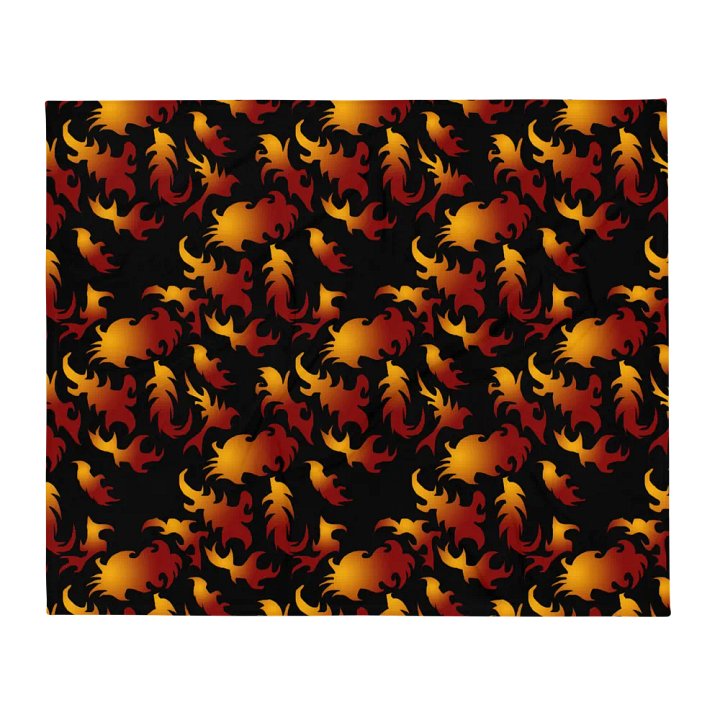 Abstract Flames Pattern Throw Blanket product image (13)