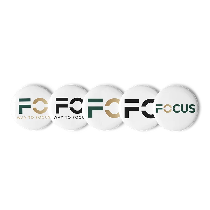 FOCUS Pins — White product image (1)