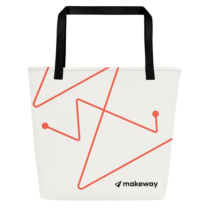Impact Tote: White product image (1)