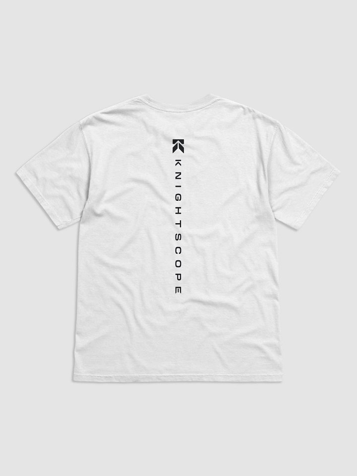 Knightscope Vertical Emblem Comfort Tee - Black on White product image (2)