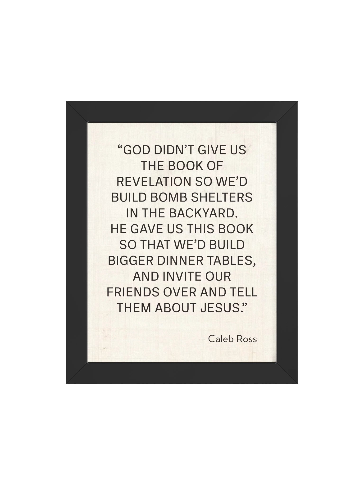 Book of Revelation Quote Wall Art Framed Poster | Bigger Dinner Tables Print | Bible Verse Inspired Home Decor product image (5)