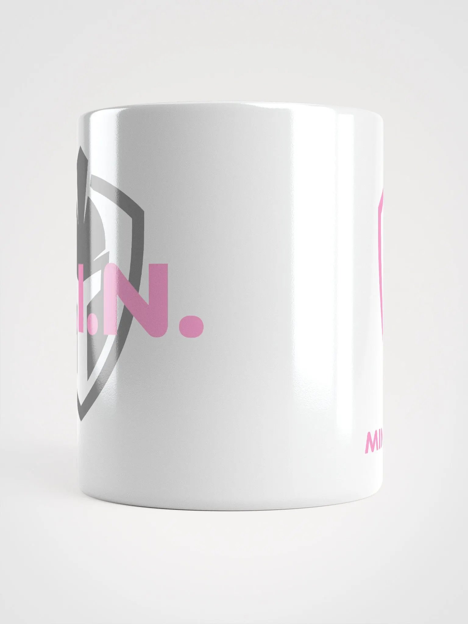 Mind Armor - White Glossy Mug - Pink Logo product image (13)