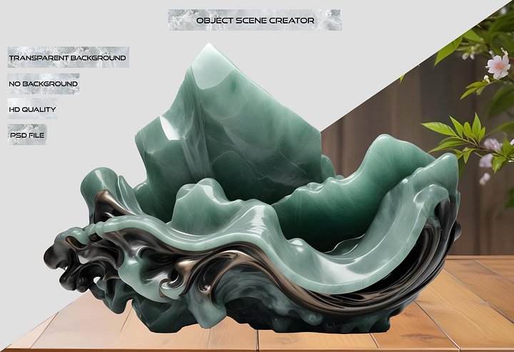 Jade Signature – Abstract Jade Sculpture product image (2)