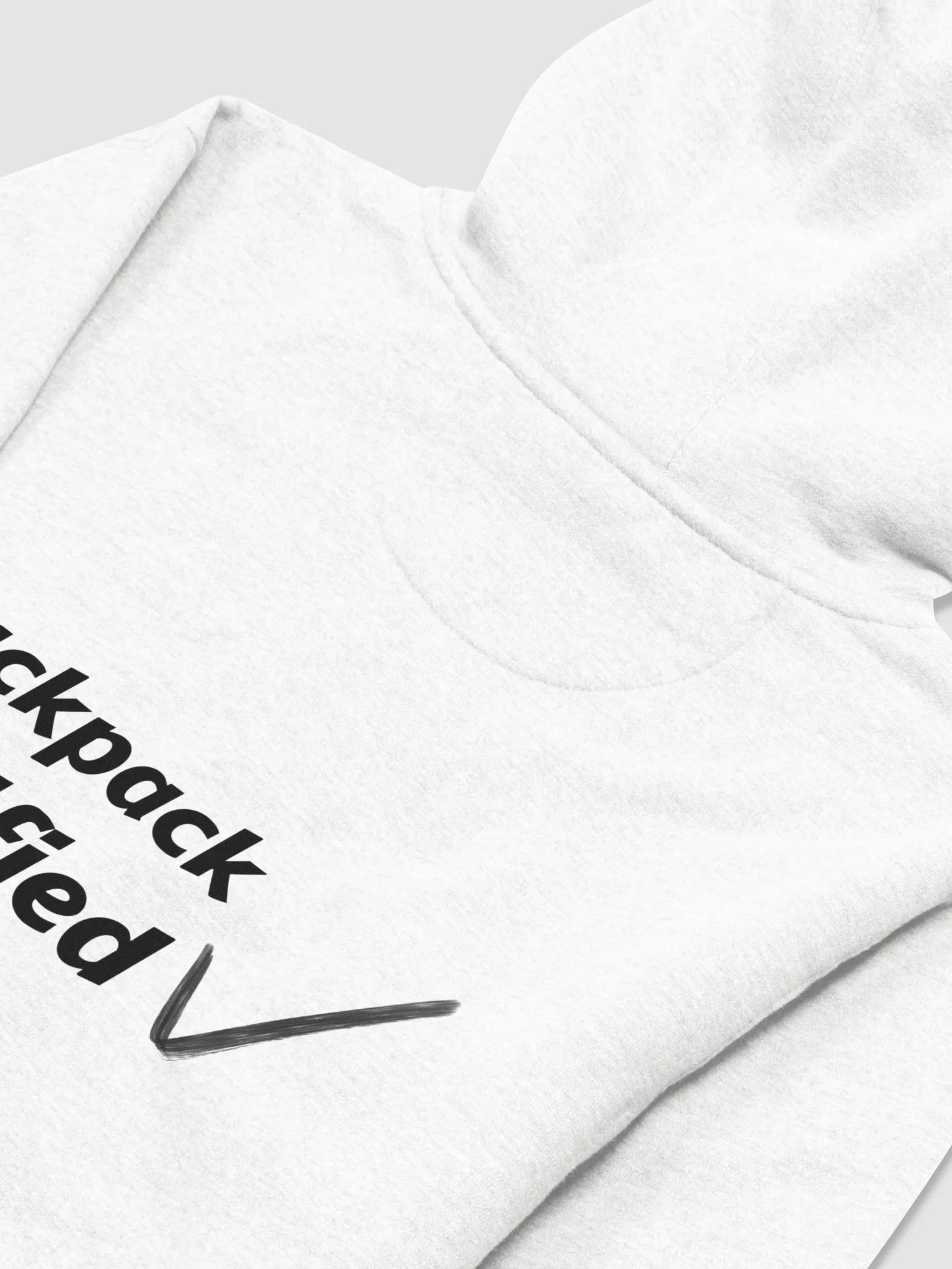 Backpack Certified Hoodie White product image (4)