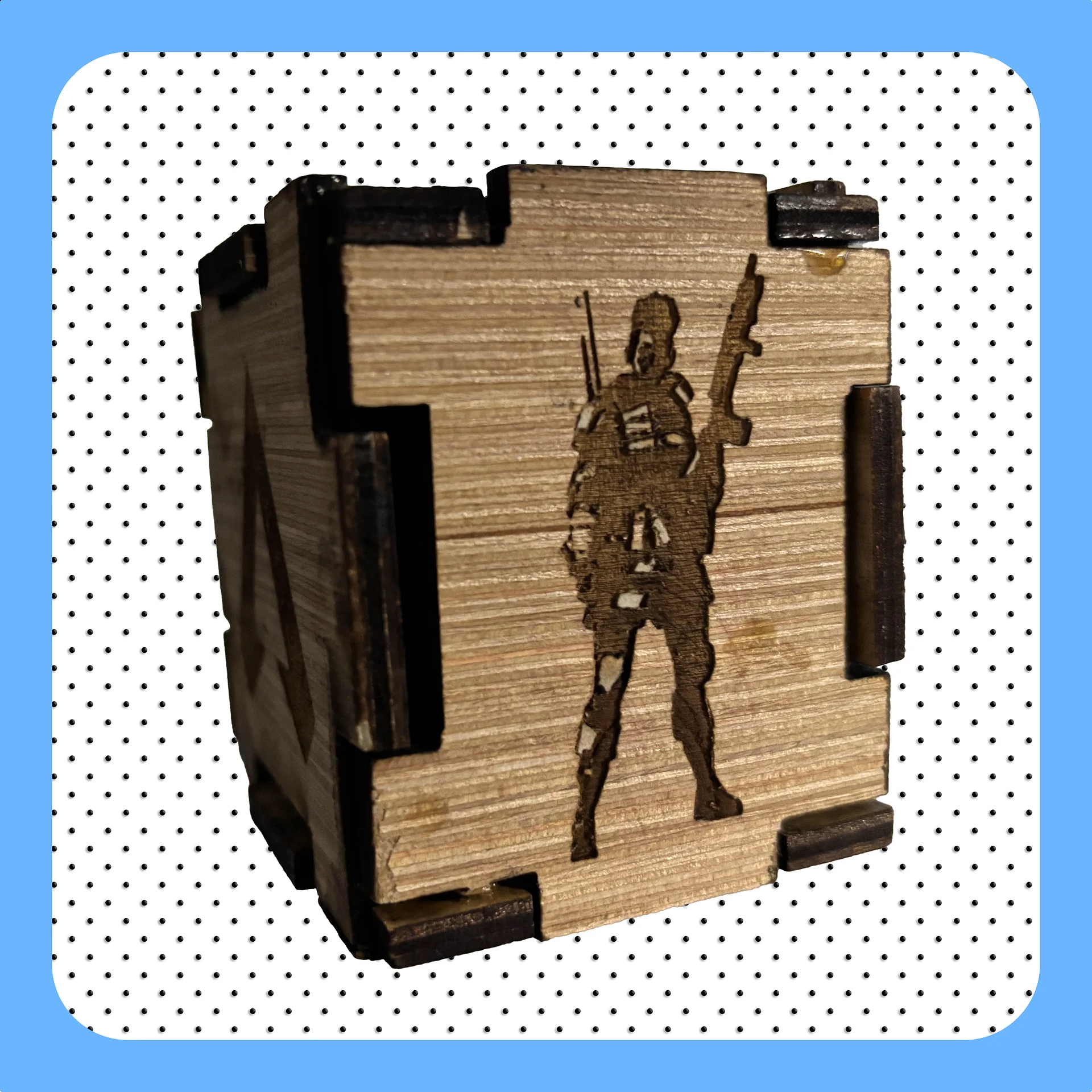Wood Burned Apex Legends Cube product image (2)