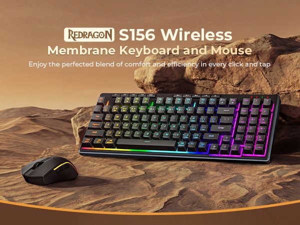 Redragon S156 Wireless Keyboard and Mouse product image (1)