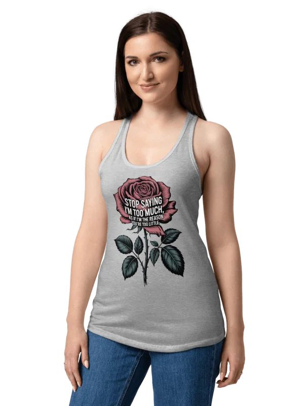 Stop Saying I'm Too Much Human Design Manifestor Tank Top product image (26)