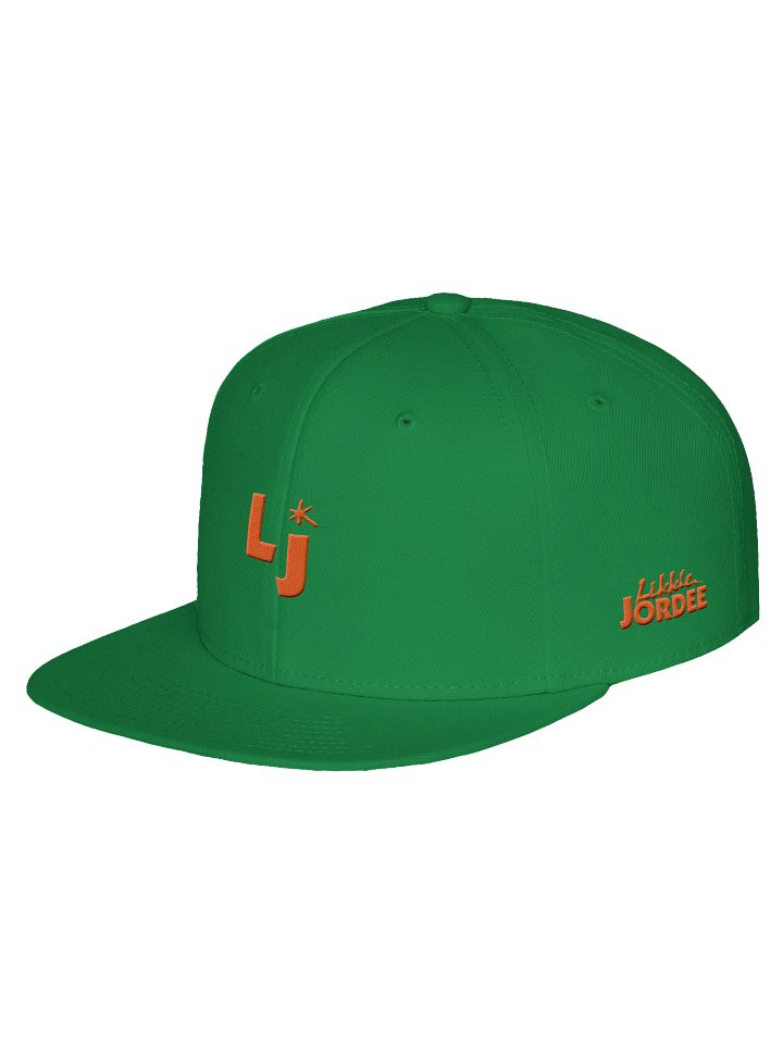"Icon Bows" Flat Snapback Cap in Kelly Green product image (2)