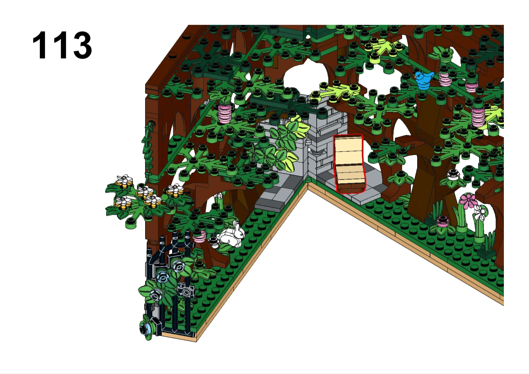 Free LEGO Building Instructions - Secret Garden Book Nook product image (4)