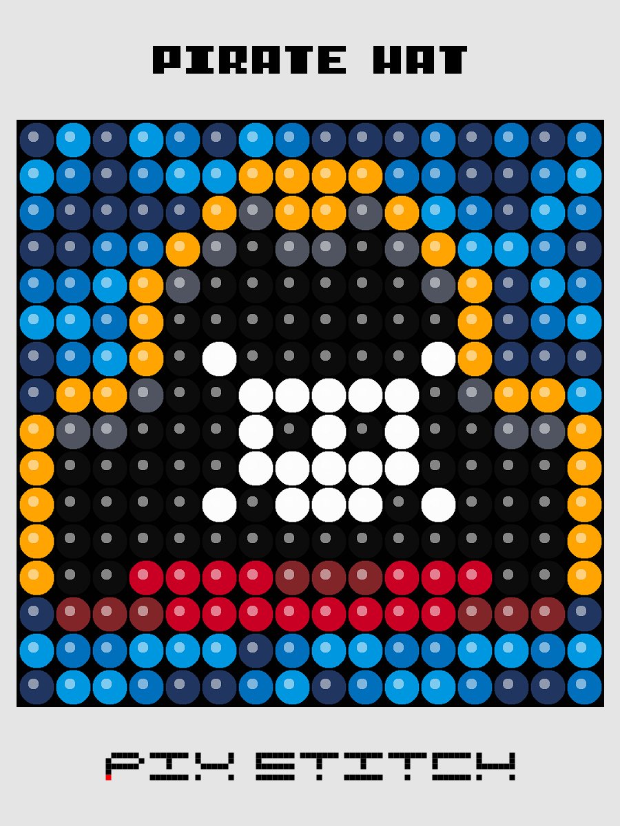 Pirate Hat Pixel Art product image (1)