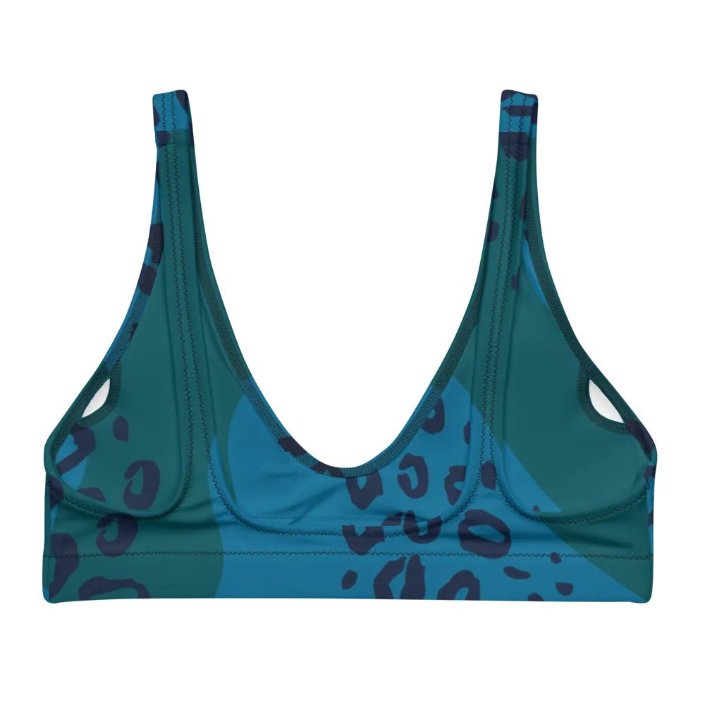 Leopard Wave Recycled Bikini Top product image (3)