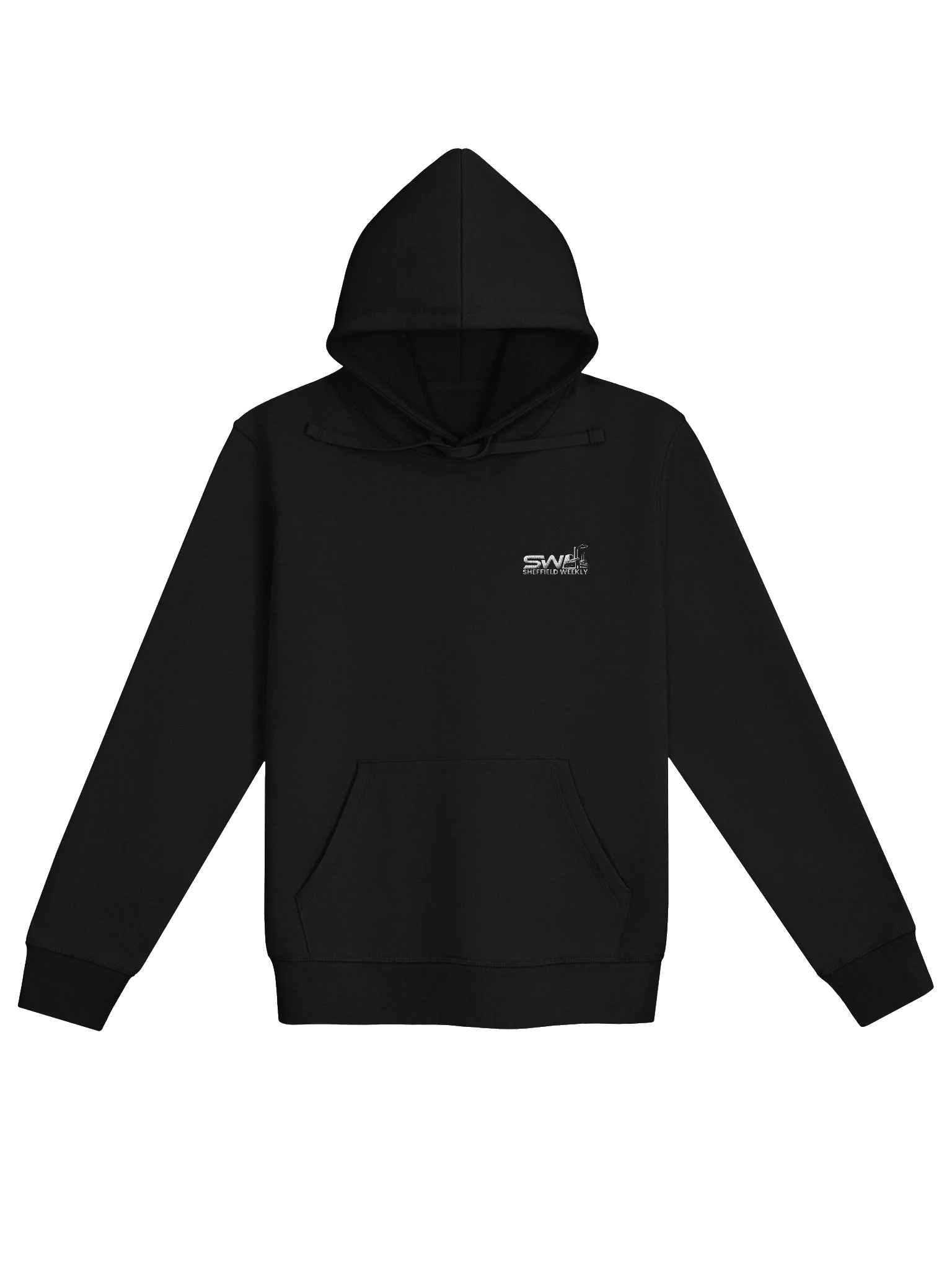 Embroidered SW Hoodie - Black/White (Chest) product image (1)