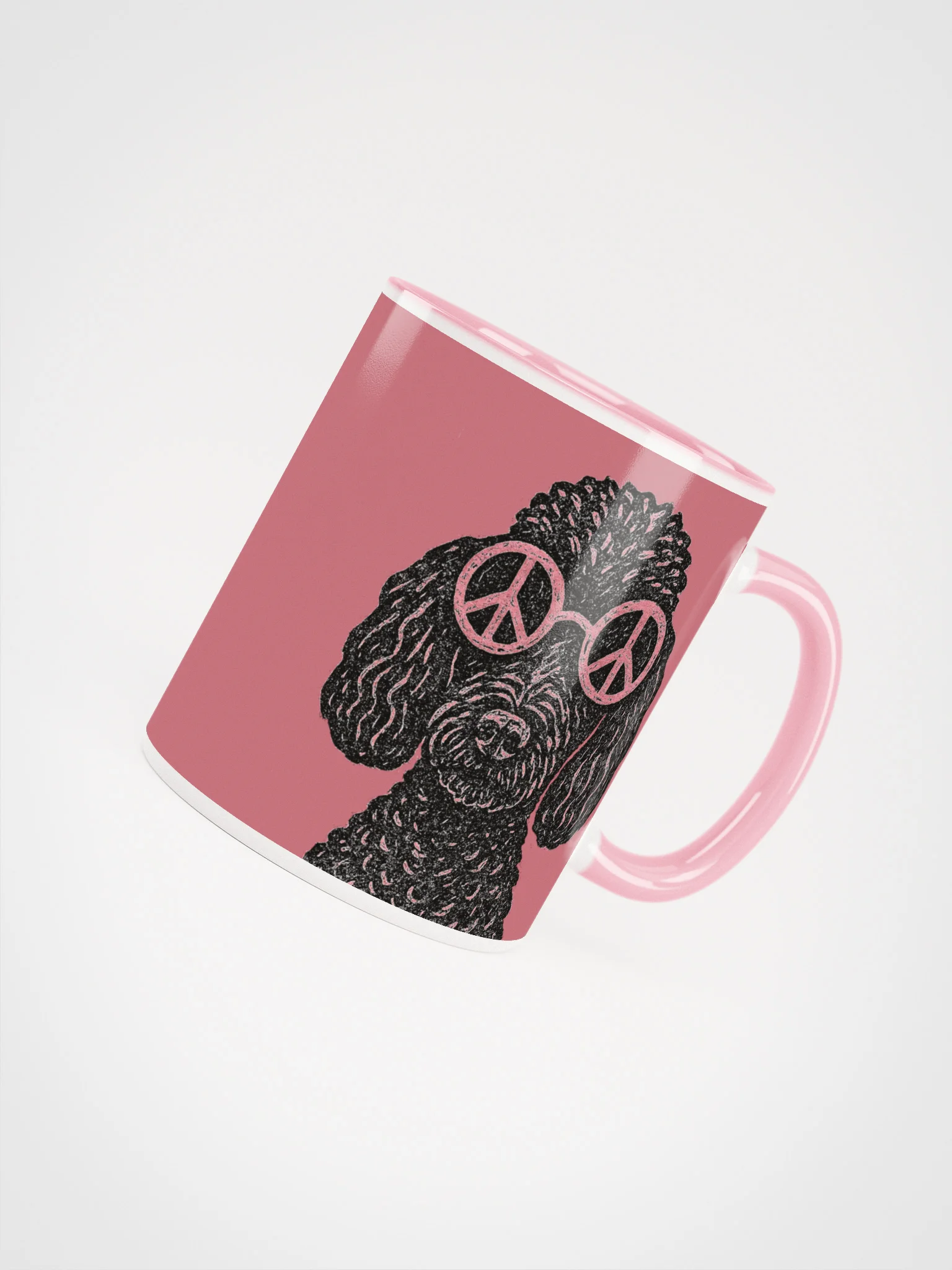 poodles for peace mug product image (4)