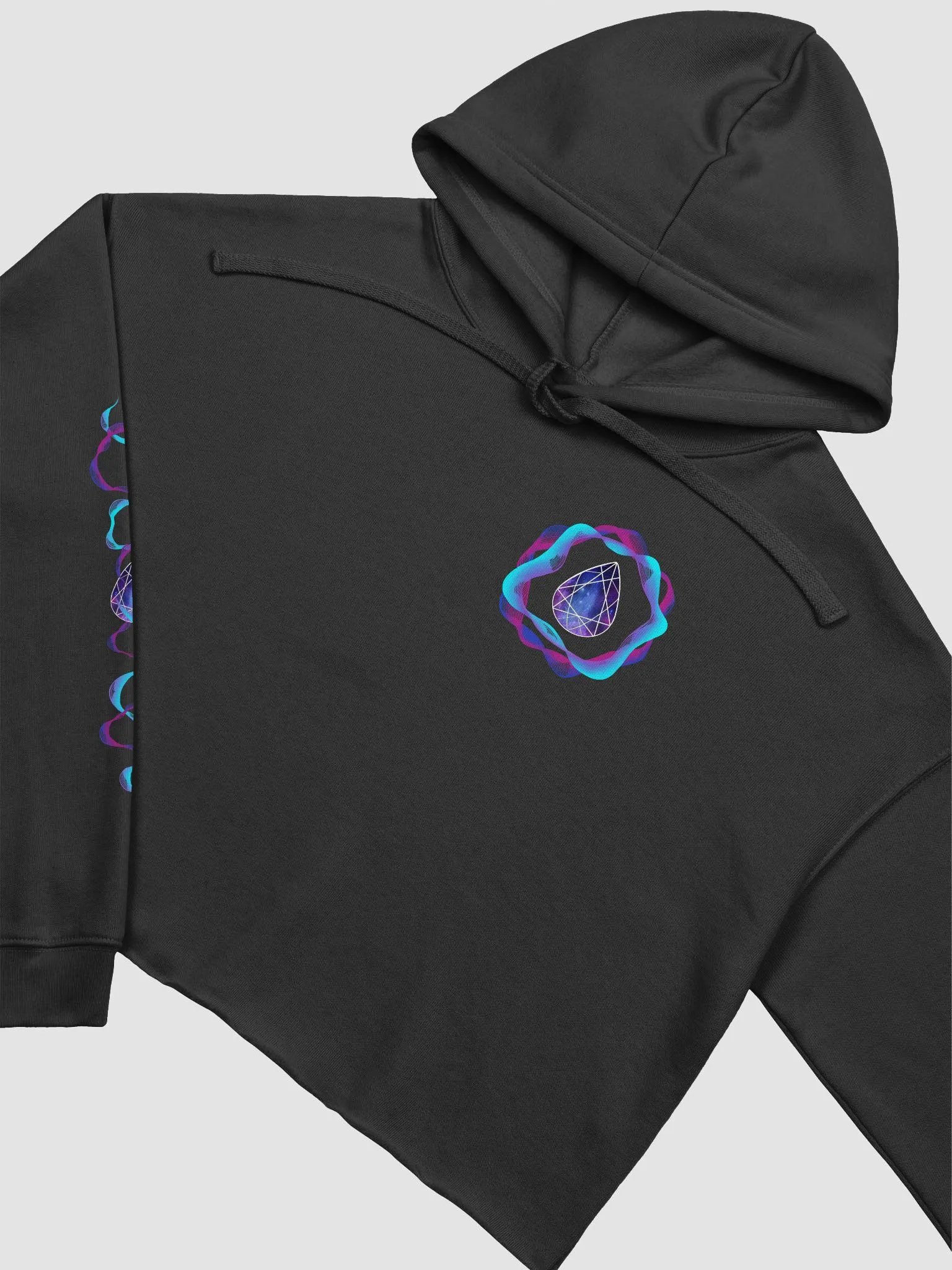 Galactic Waves Cropped Hoodie product image (4)