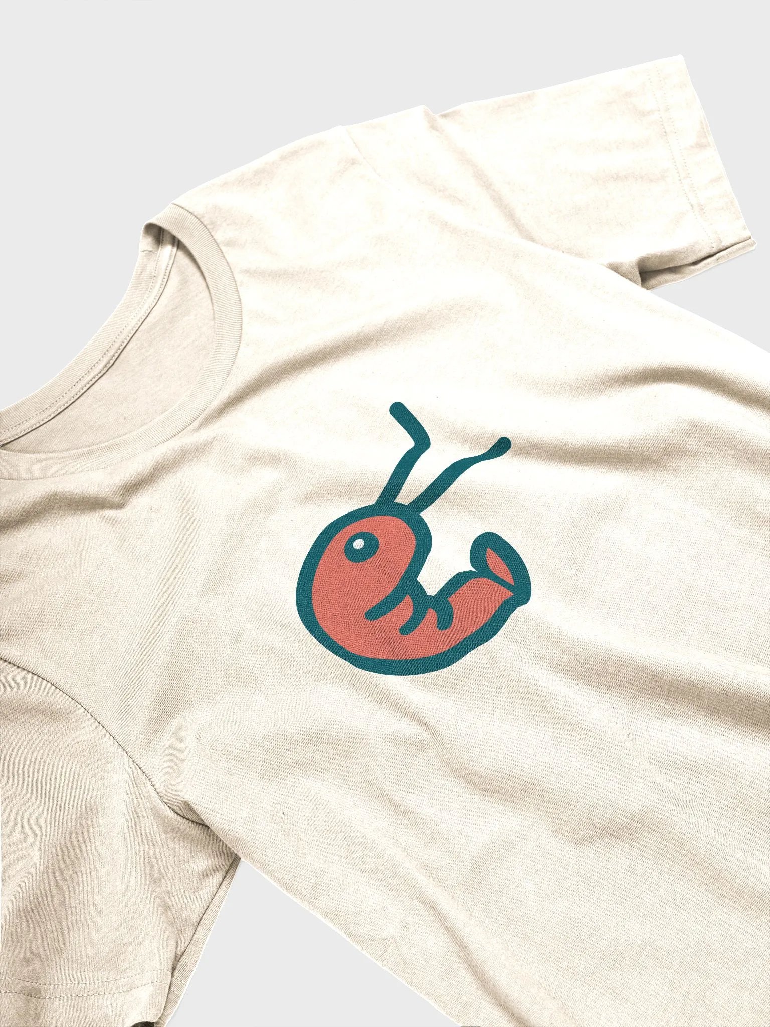 Shrimp on a light shirt product image (1)