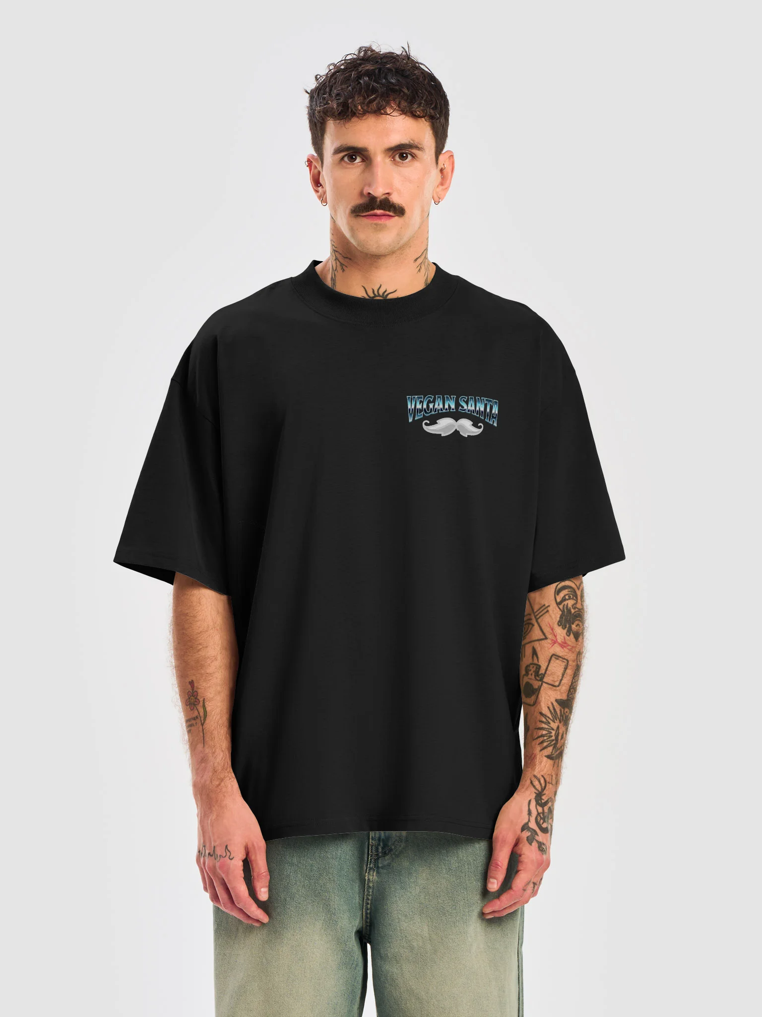Vegan Santa Oversized Tee product image (6)