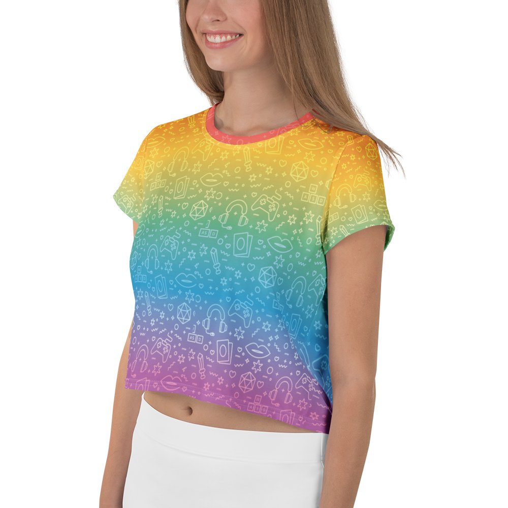 Pride Cropped T-Shirt ❤️🧡💛💚💙💜 product image (3)