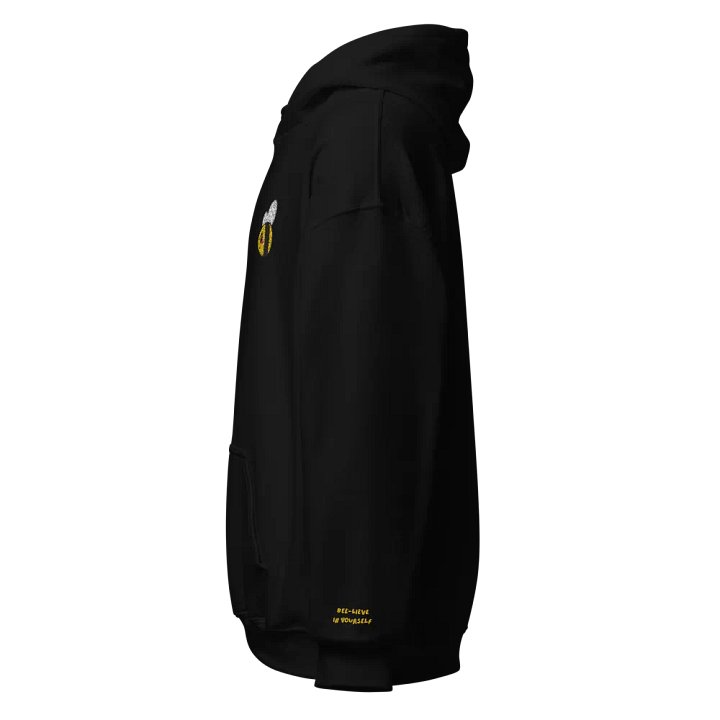 embroidered bee hoodie [wrist detail] product image (2)