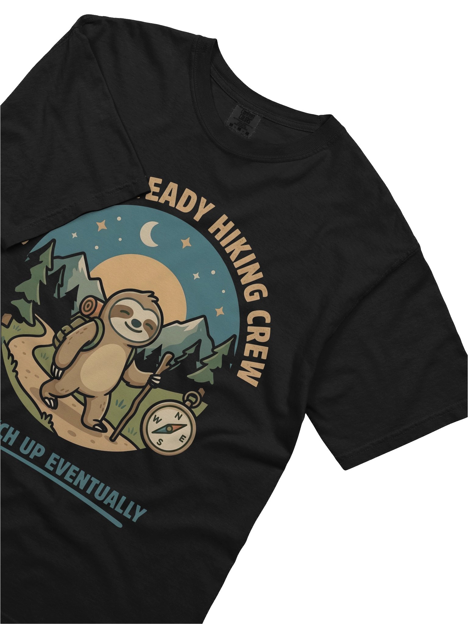 Slow & Steady Hiking Crew Sloth T-Shirt - Funny Hiking Tee product image (3)