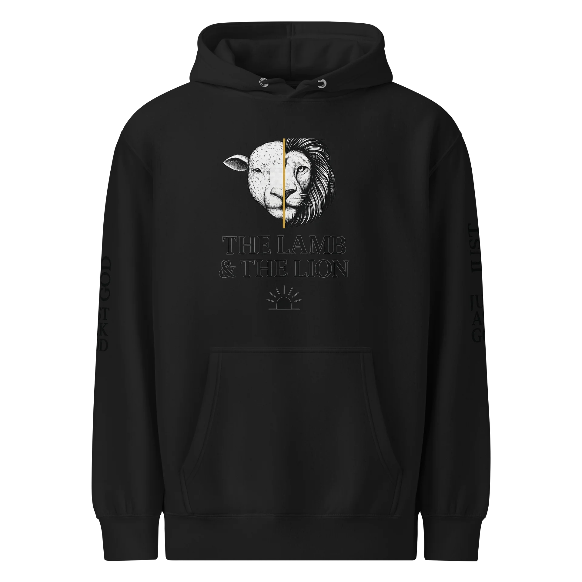 Lamb & Lion Split Face Premium Hoodie product image (1)