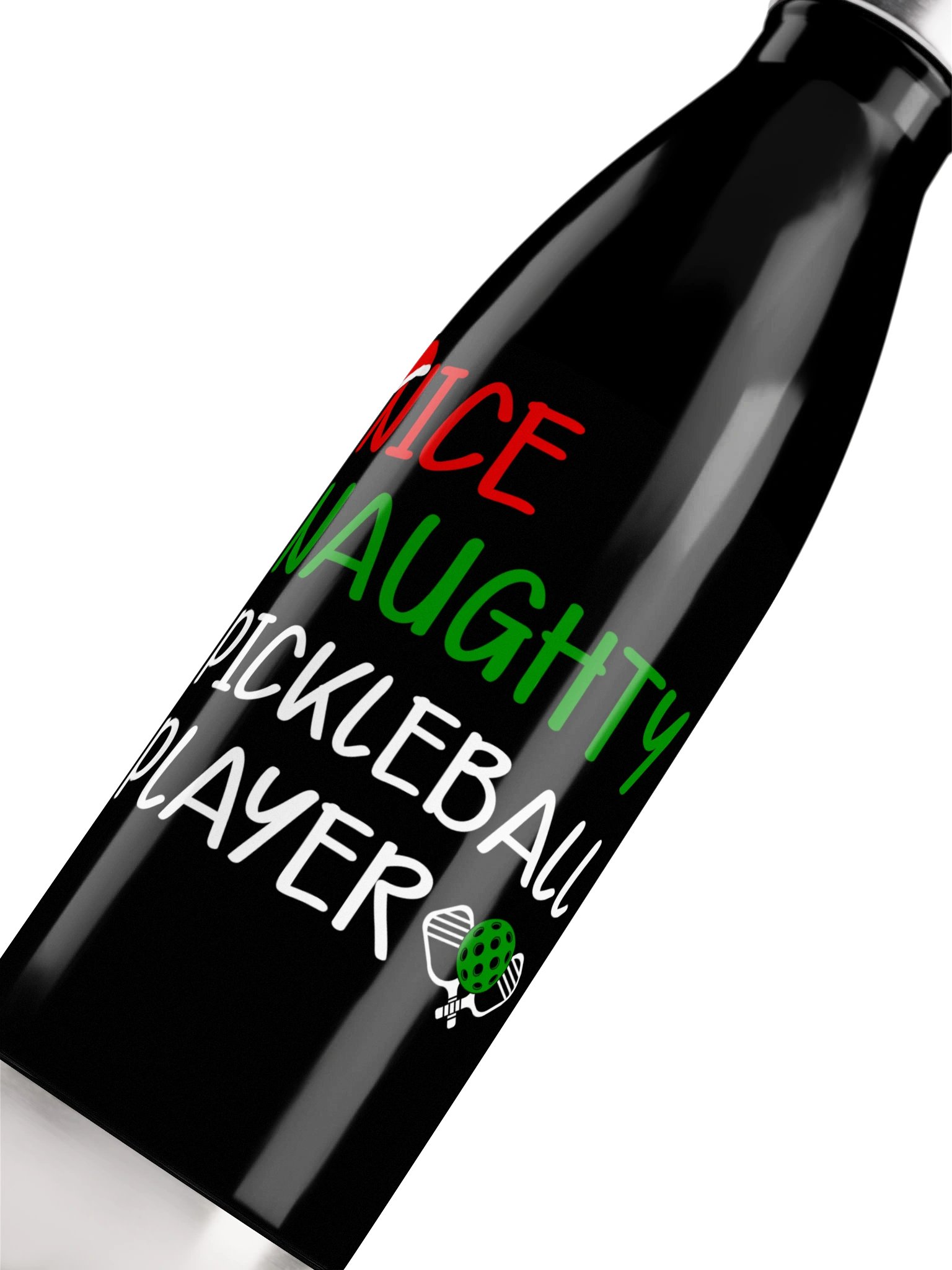 Nice Naughty Pickleball Player Water Bottle – Christmas Pickleball Water Bottle product image (5)