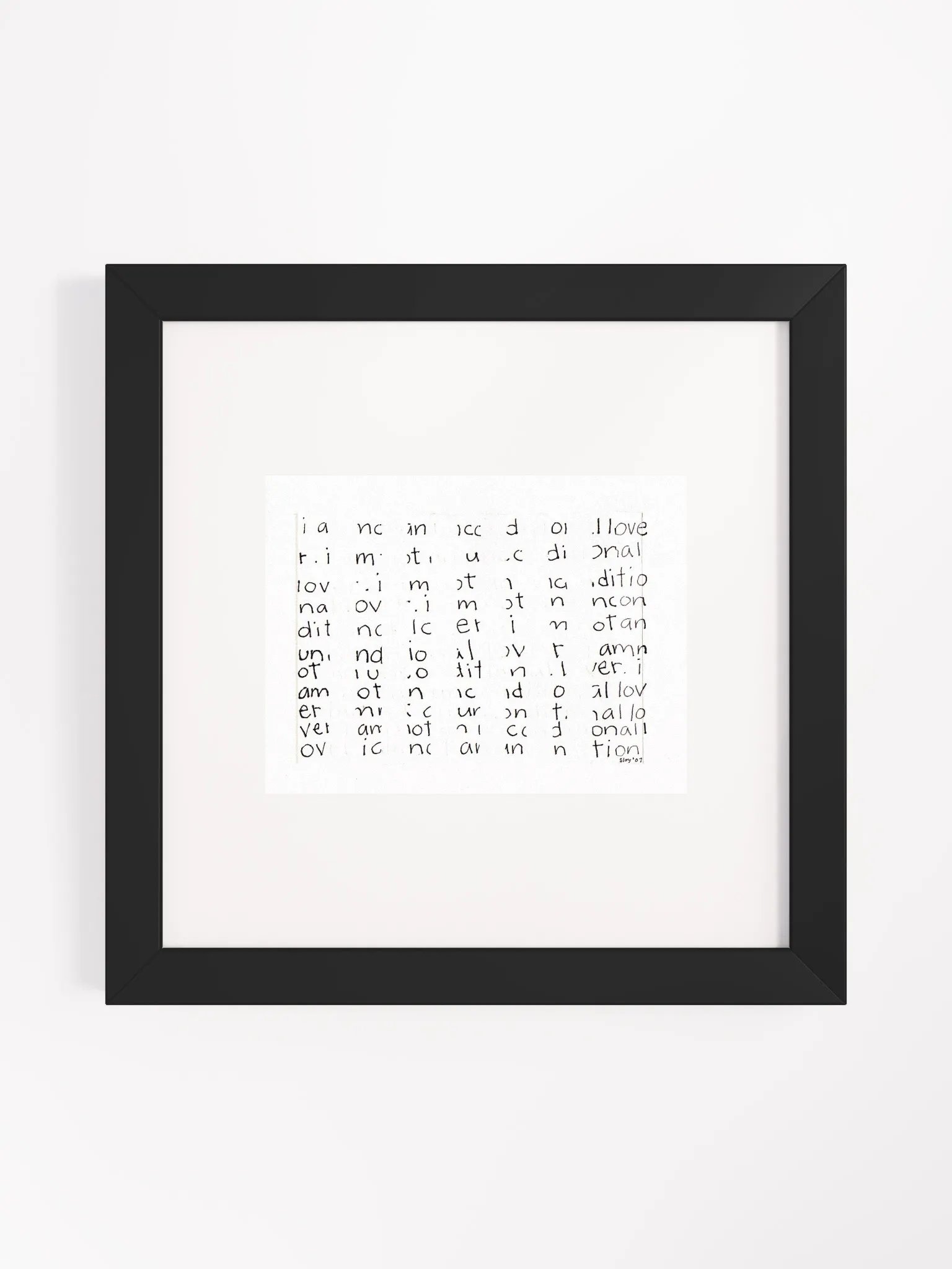 unconditional lover Panel Card Print Framed product image (4)
