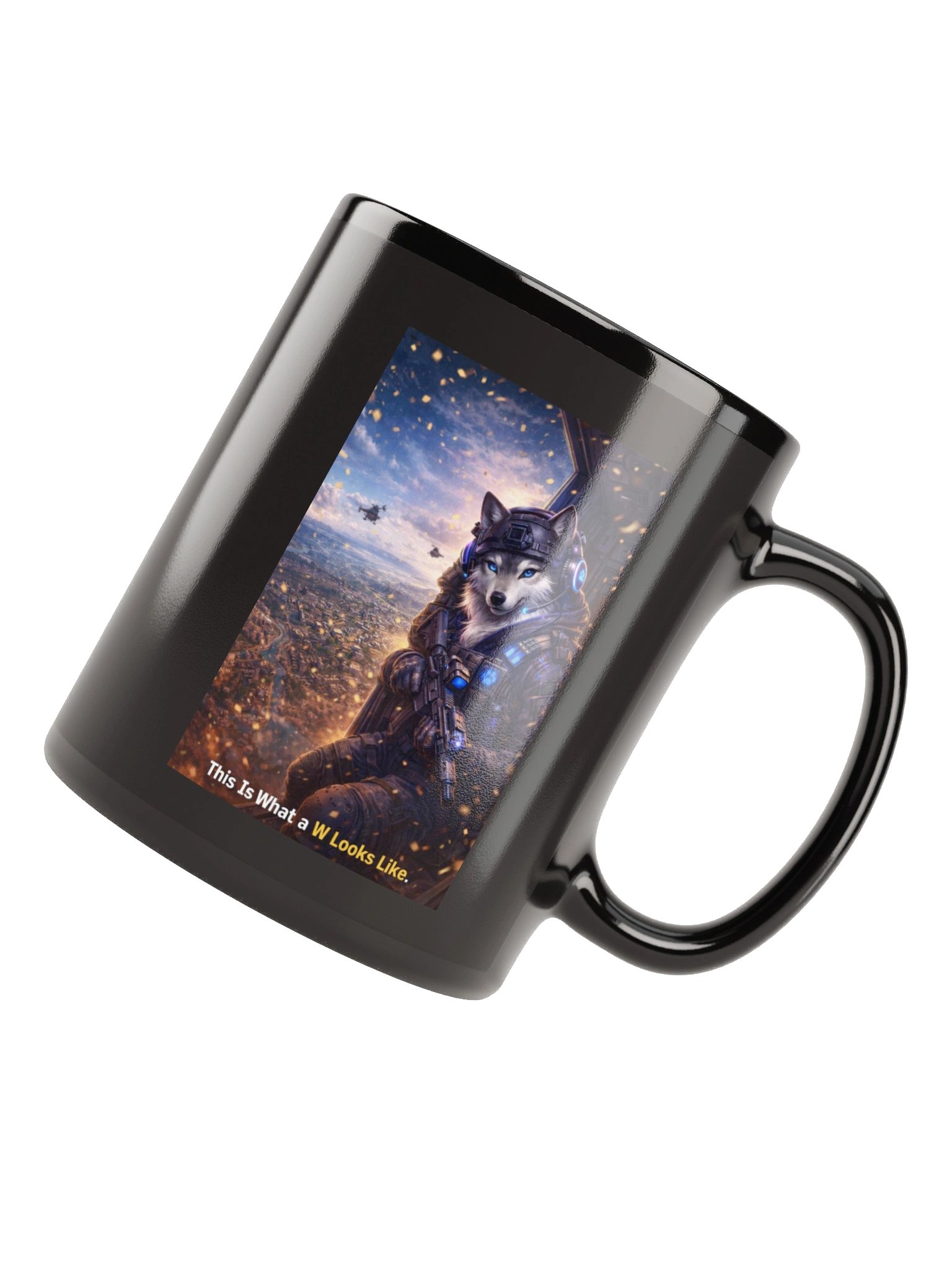 Wolf Warrior Glossy Mug product image (8)