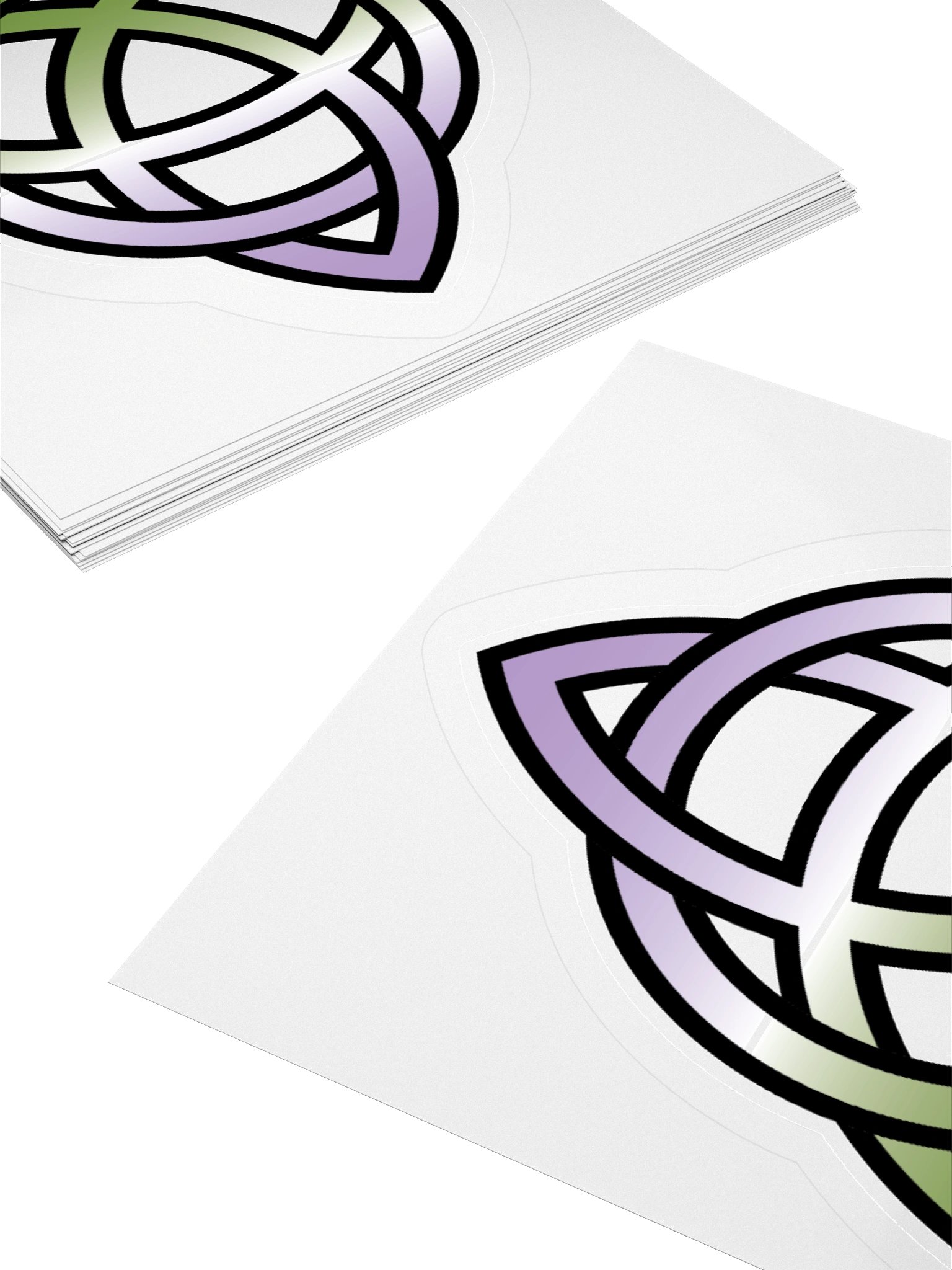 Genderqueer Pride Gradient Celtic Knot Sticker product image (10)
