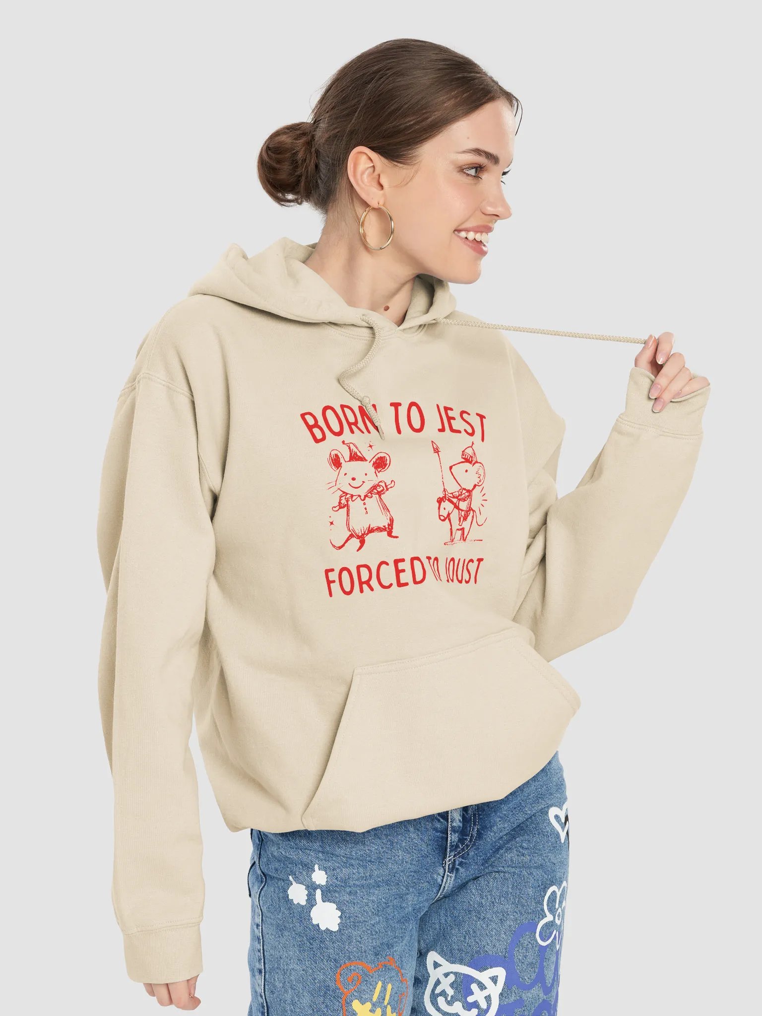 Born to jest forced to joust Hoodie product image (7)