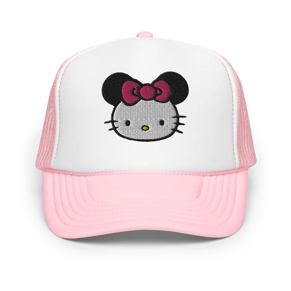 Hello Kitty x Minnie Trucker Hat (Pink Bow) product image (1)