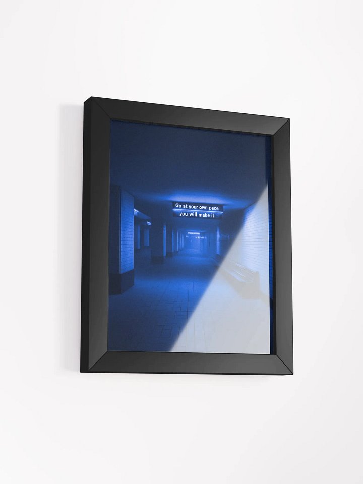 "Go at your own pace" Framed Poster product image (2)