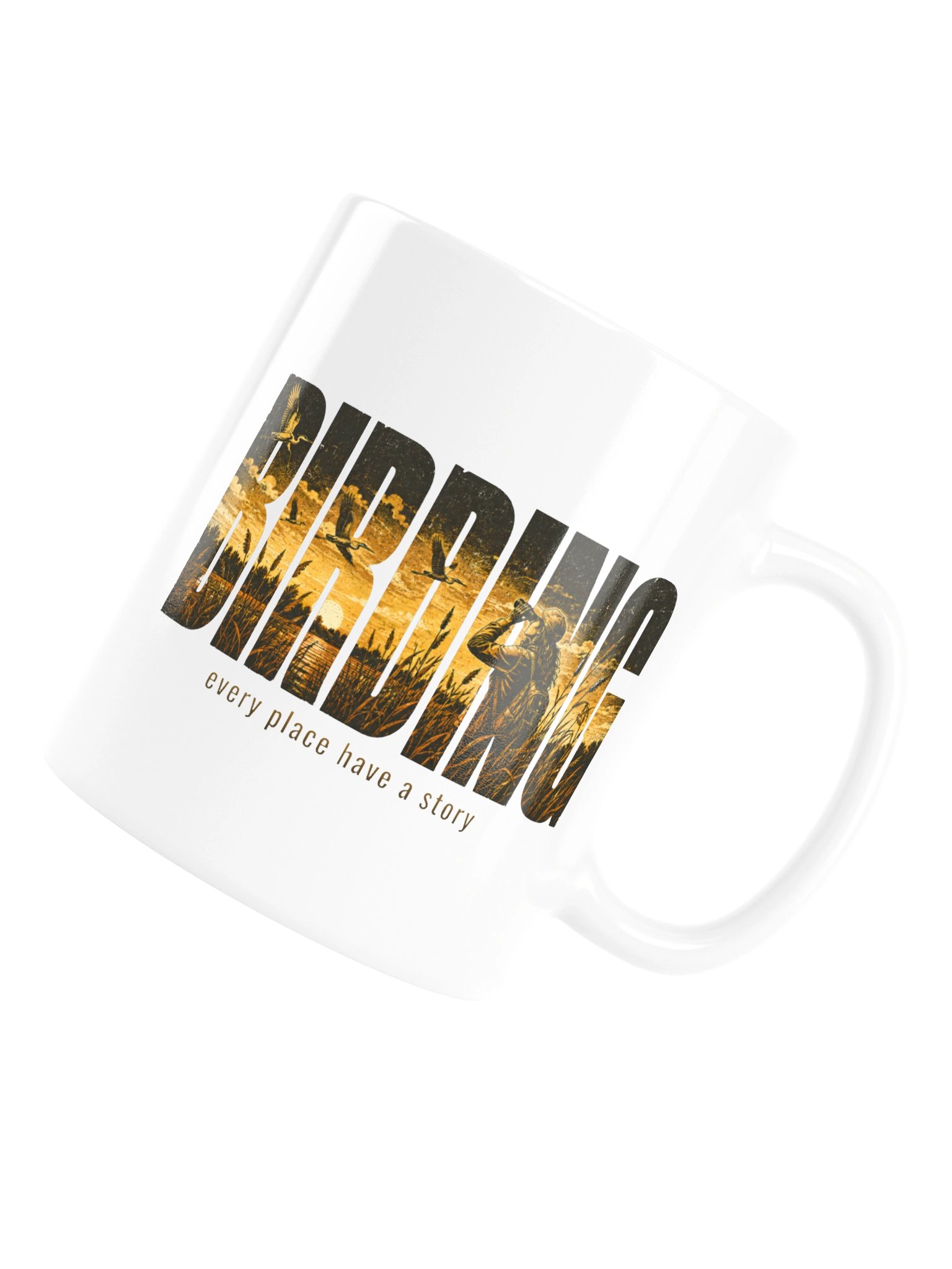 Birding Sunset Ceramic Mug – Nature Scenic Coffee Cup & Birder Gift product image (11)