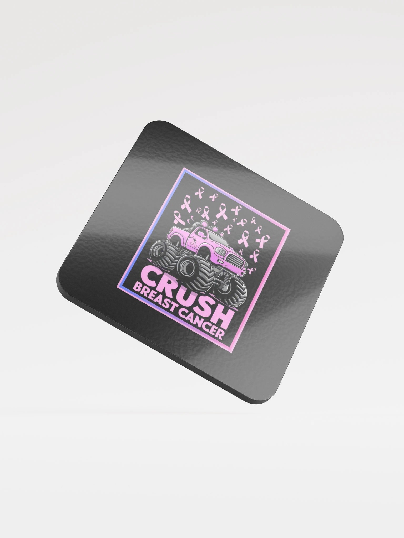 "CRUSH BREAST CANCER" Coaster product image (3)