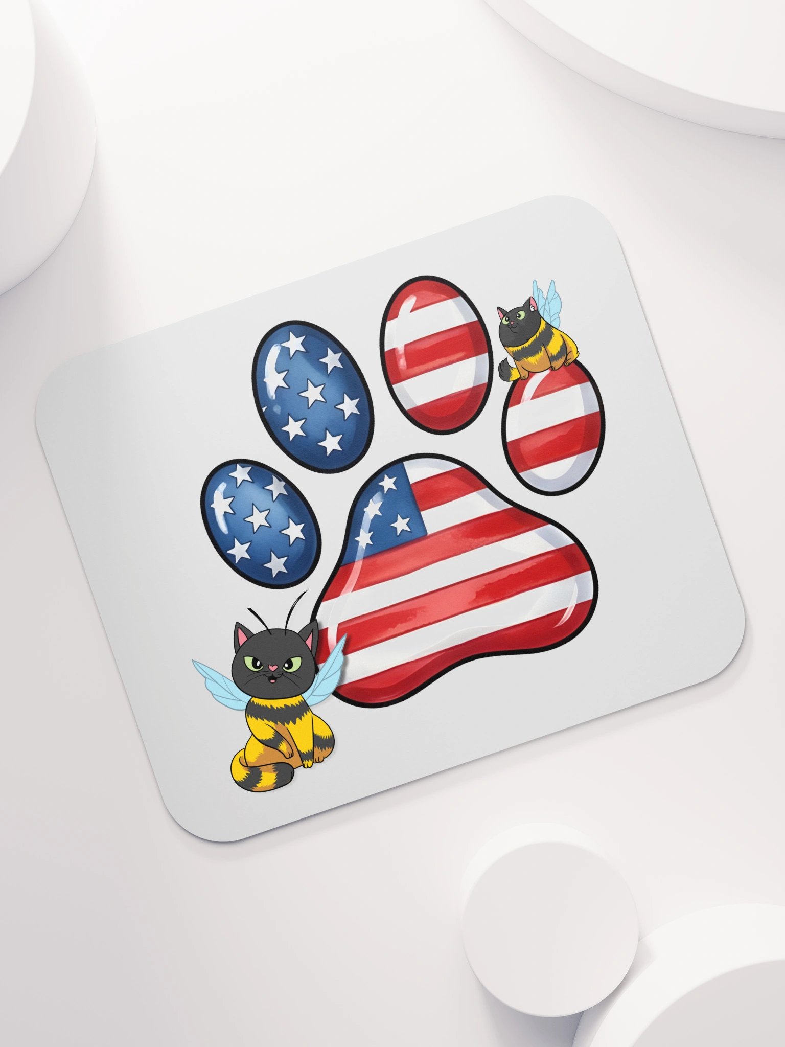 Patriotic Cat Paw Mousepad product image (7)