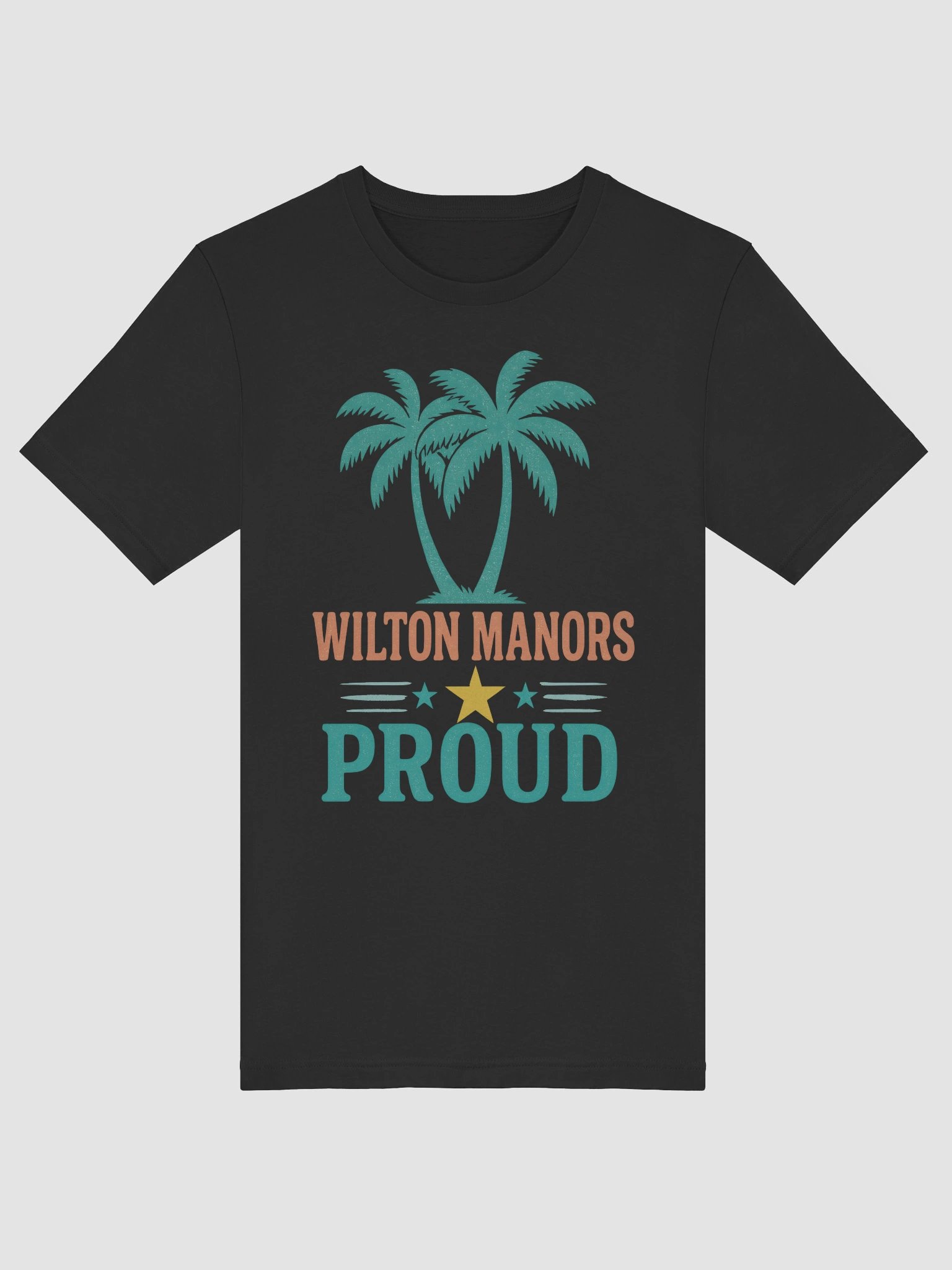 Wilton Manors Proud Neon Palm Trees Retro Florida T-shirt product image (5)